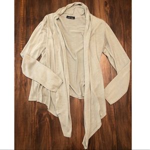 Gray asymmetrical cardigan/sweater size L